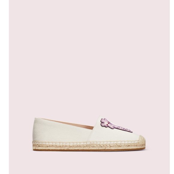 Kate spade garden giraffe espadrilles shoes flats in PINK size 6 nwt - Picture 3 of 10